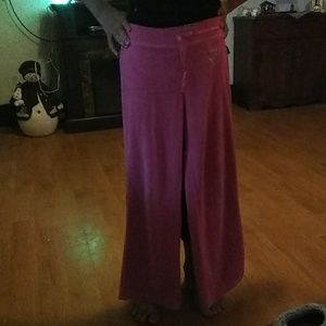Pink fleece pants
